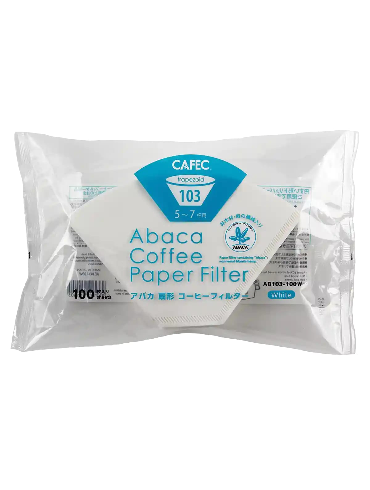 Abaca paper filters – trapezoid